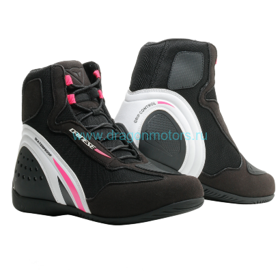 Мотоботы женские DAINESE MOTORSHOE D1 LADY DWP - BLACK/WHITE/FUCHSIA
