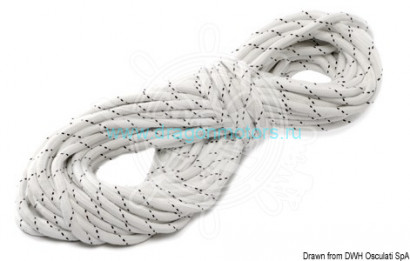 Osculati 01.106.01 - Polyester anchor line, 10 mm x 30 mm