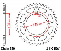 JT звезда задняя JTR857.39