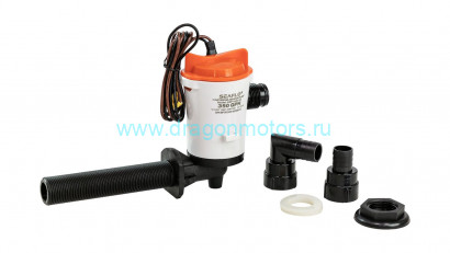 Аэратор горизонтальный 12 В, 350 GPH (1324,8 л/час), SeaFlo