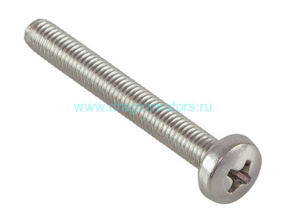 Винт с полукруглой головкой и крестообразным шлицем А4 DIN7985 М5х40