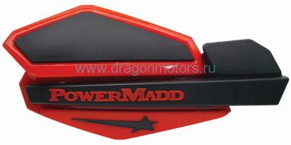 Ветровые щитки для квадроцикла "PowerMadd" Серия STAR, красный/черный PM34202