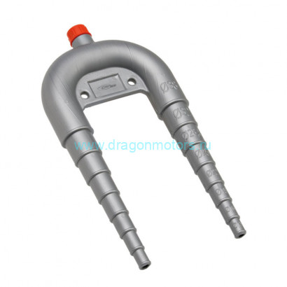 Колено универсальное пластиковое с вентиляцией