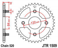 JT звезда задняя JTR1509.41