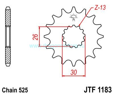 JT звезда передняя JTF1183.18