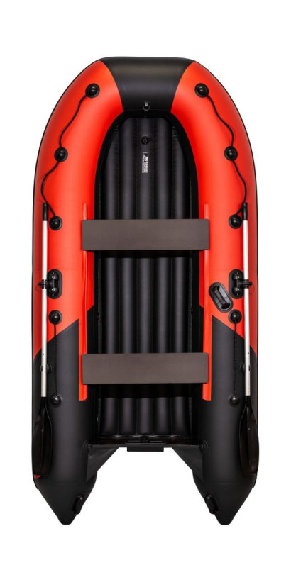Надувная лодка ПВХ, Ривьера Компакт 3600 НДНД Комби, красный/черный