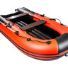 Надувная лодка ПВХ, Ривьера Компакт 3600 НДНД Комби, красный/черный