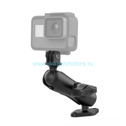 RAM-B-102-GOP1U Крепление RAM Double Ball Diamond Plate с адаптером для экшн-камеры
