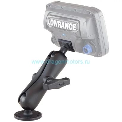 Крепление RAM для LOWRANCE Elite-5, Mark-5, Hook-5  и  Elite 7 Ti Fishfinders, муфта 140мм (RAM-101-LO11)