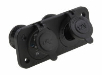 Панель с USB-разъемом 5В 3.1А и прикуривателем - AES121439PU