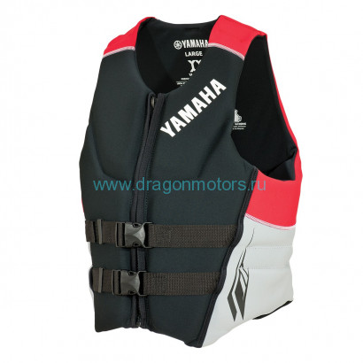 Жилет Yamaha Neoprene 2-Buckle PFD (черно-красный) XL