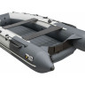 Надувная лодка ПВХ, Ривьера Компакт 3800 НДНД Комби, светло-серый/графит