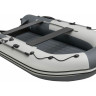 Надувная лодка ПВХ, Ривьера Компакт 3800 НДНД Комби, светло-серый/графит