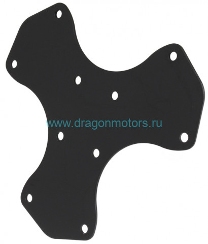 RAM-224-3BPU трехлистник RAM под 3 поворотные присоски, алюминий