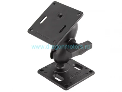 RAM-102U-B-2461 крепление RAM 2 площадки VESA 75 мм, короткая муфта 90 мм, шары 38 мм (1,5)