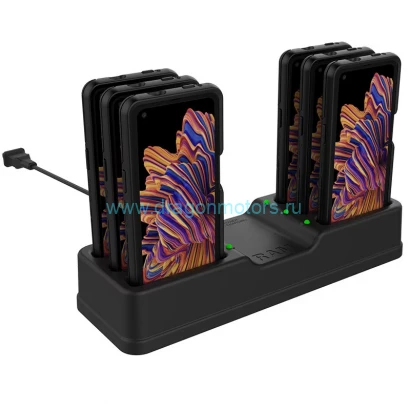 RAM-DOCK-6G-SAM59P-OT1U Зарядная док-станция RAM с 6 портами для Samsung XCover Pro с OtterBox uniVERSE