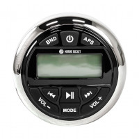 Морская магнитола MRH-833, серебристый ободок, Marine Rocket