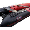 Надувная лодка ПВХ, Хантер 420 Про НДНД, красный/черный