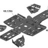 Защита днища и порогов YAMAHA GRIZZLY 450