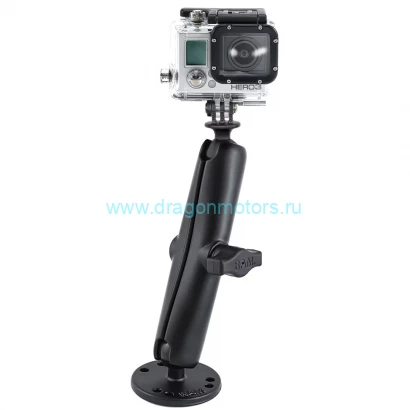 RAM-B-138-C-GOP1 крепление RAM камер GoPro на плоскую поверхность, круглая площадка, муфта 150 мм