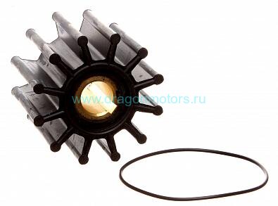 853126 Крыльчатка генератора и помпы забортной воды для MERCRUISER Diesel 7.3L D-Tronic OEM: Sherwood 15000K, Cummins 3349198 (Quicksilver)