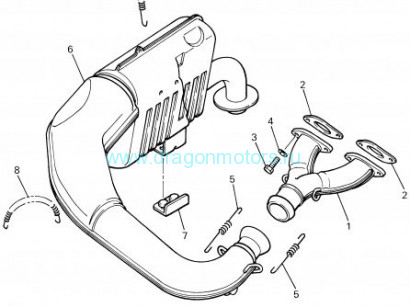 Глушитель в комплекте Yamaha VK 540 - 83R-14710-04-00