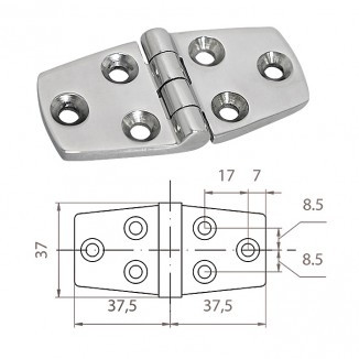 Петля трапециевидная 1-1/2"х3"