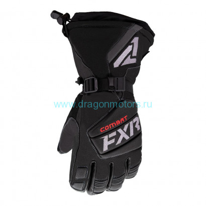 Перчатки FXR Leather Gauntlet с утеплителем - Black