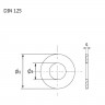 Шайба плоская А4 DIN125 4,3 упаковка 1/10