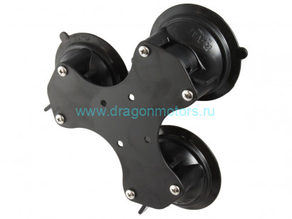RAM-333-224-1U трехлистник RAM с 3 поворотными присосками, алюминий