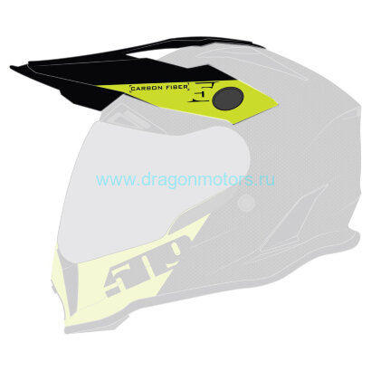 Козырек 509 Delta R3 Carbon Fiber - Hi-Vis