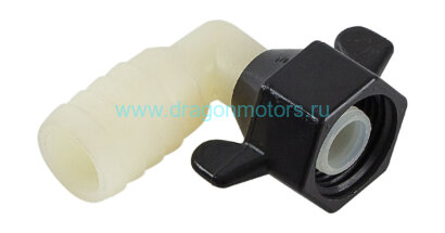 Фитинг Shurflo угловой резьба-"елочка" 1/2”-14 NPT(F)x3/4”