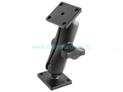 Крепление RAM 2 квадратных площадки, муфта 95 мм, шары 25 мм (1) (RAM-B-141U)