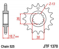 JT звезда передняя JTF1370.16