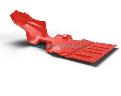 Защита днища Polaris AXYS ULTIMATE SKID PLATE (Красная)