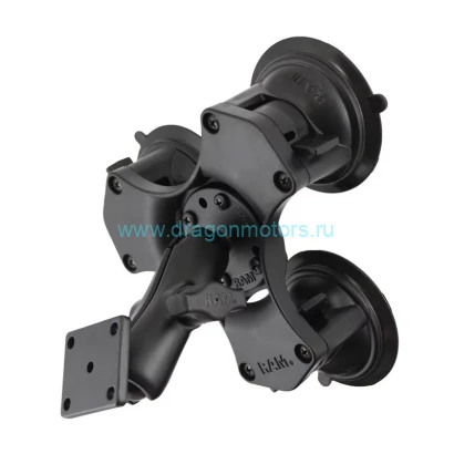 RAM-B-139U-224 RAM Twist-Lock  Крепление на тройную присоску с прямоугольной пластиной AMPS