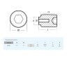 Анод Tecnoseal для Yamaha 75-250 цинк