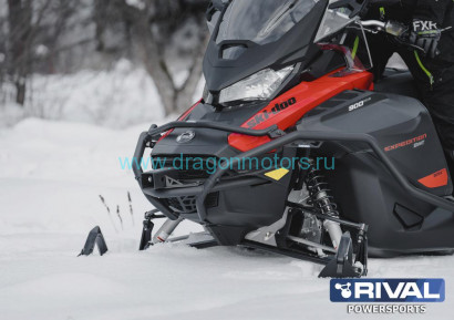 Бампер передний с боковой защитой BRP LYNX 49 RANGER (RADIEN 16") (2019-) / SKI-DOO EXPEDITION SPORT/GRAND TOURING (G4 WIDE 16")