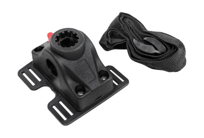 Крепление держателя спиннинга универсальное на баллон, черное