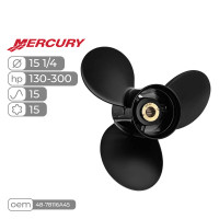 Винт гребной  Skipper для Mercury 130-300HP алюминиевый, диаметр - 15  1/4", шаг 15"