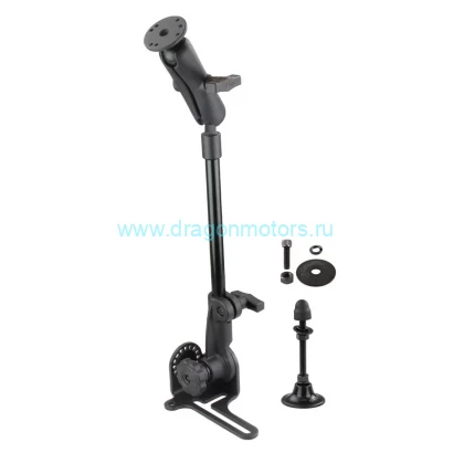RAM-316-HDR-202-GMU RAM Pod HD  реверсивное автомоб. крепление с 12-дюймовым алюминиевым стержнем