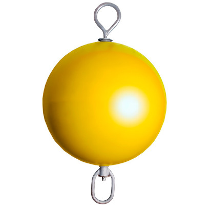 Буй с вертлюгом и рымом 40х75 см., желтый. (10005502)