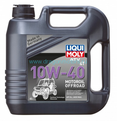 НС-синтетическое моторное масло для 4-тактных квадроциклов ATV 4T Motoroil 10W-40 - 4 L