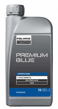 Масло POLARIS Premium BLUE полусинтетика 2Т для снегохода