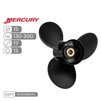 Винт гребной  Skipper для Mercury 130-300HP алюминиевый, диаметр - 15", шаг 17"