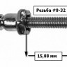 Ответная часть DOT для тентовой застежки с резьбой №8-32, никелированная латунь, упаковка 100 шт.