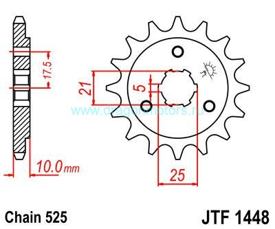 JT звезда передняя JTF1448.15
