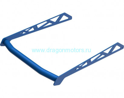 Бампер задний для снегохода (Extrim) Polaris Axys (синий)