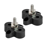 Клемма-штифт одинарная, M6, черная/черная