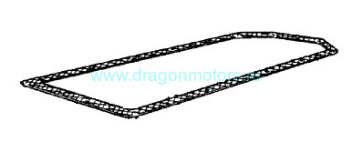 801331613 Прокладка масляного поддона для MERCRUISER Diesel D3.0/D3.6/CMD 4.2L (Quicksilver)